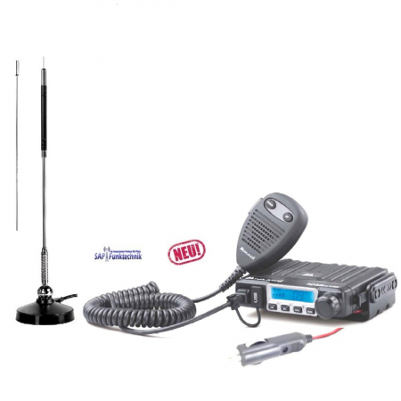 MIDLAND M-Mini USB Set, 4W AM/FM inkl. Mag Star 27 CB-Magnetantenne 63 cm